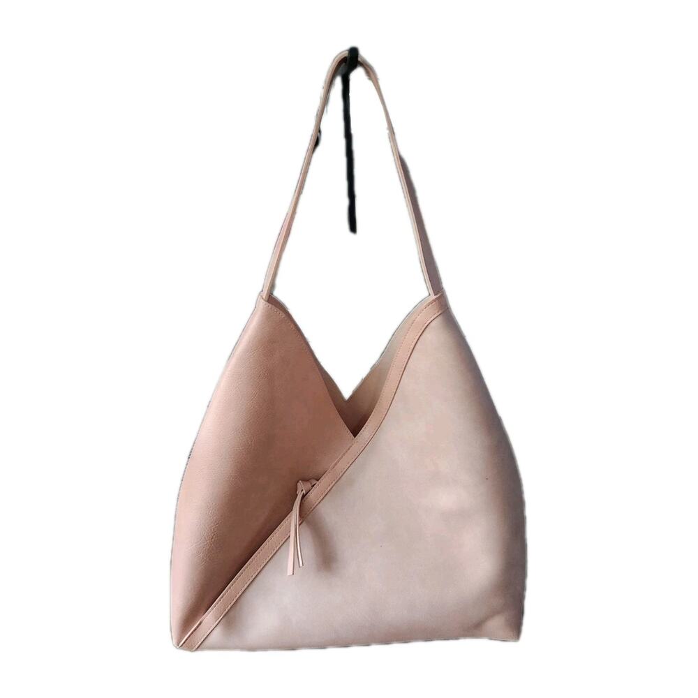 Ulta Beauty Beach PINK Purse Shoulder Bag Faux Leather 18”
